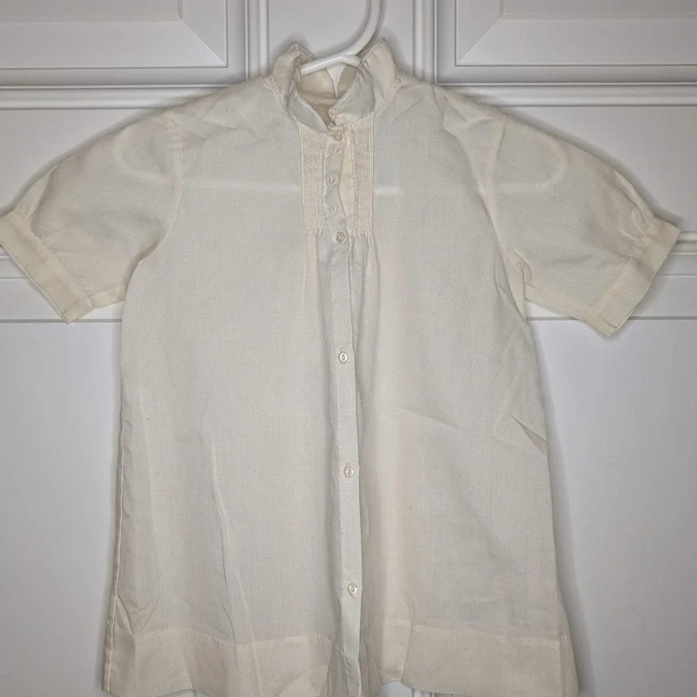 Vintage Baby Unisex lvory Gown 12 months